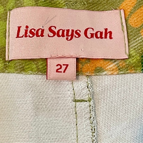 Lisa Says Gah UO Exclusive Printed Robyn Jean Colorful Flower Power Ying Yang - Picture 7 of 13